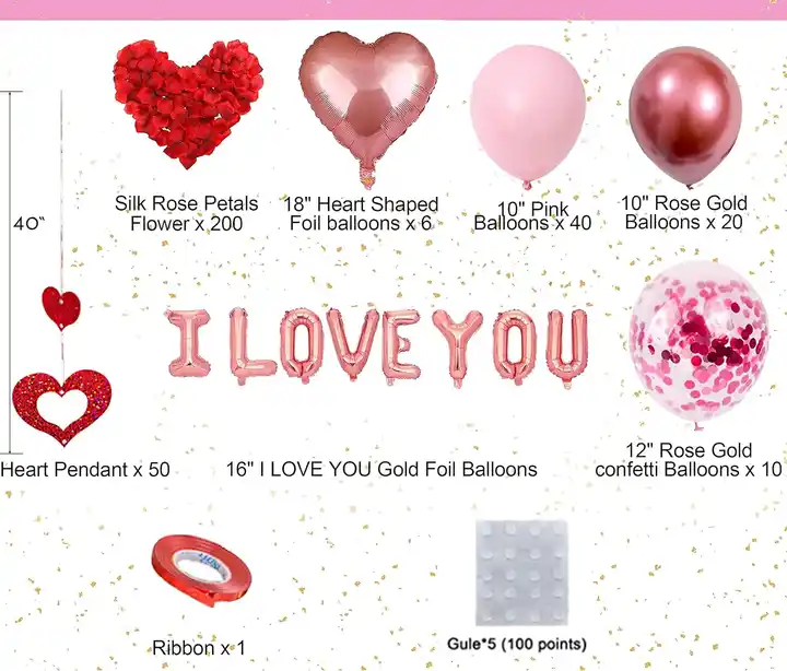 Pink Love and Romance Balloon Kit